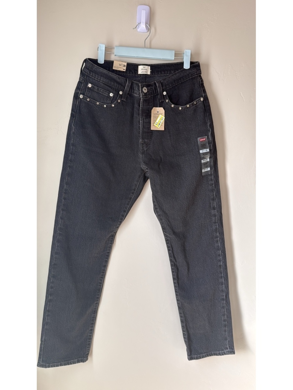 Levi’s 501 Rhinstone Pocket Straight Jeans